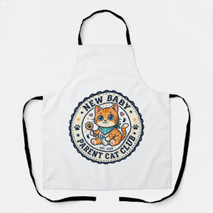 Delantal Regalo para padres de nuevo bebé gato - Nuevo bebé
