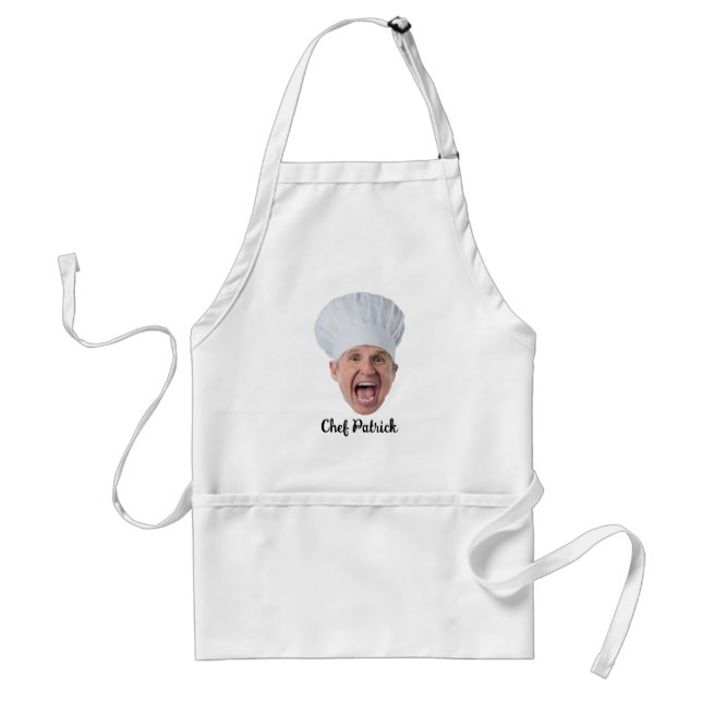 Delantal Regalo Personalizado Cara de Chef (Frente)