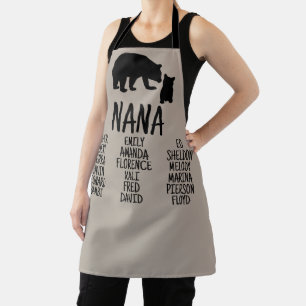 Delantal Regalo personalizado con los nombres de los nietos