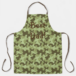 Delantal Regalo personalizado de papá de camuflaje