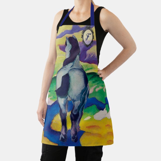 Delantal Regalo personalizado del Caballo Azul de época (in situ)