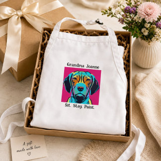 Delantal Regalo personalizado para amantes de perros y arti