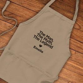 Delantal Regalo personalizado para papá con cita simple y d