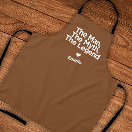Delantal Regalo personalizado para papá con cita simple y d