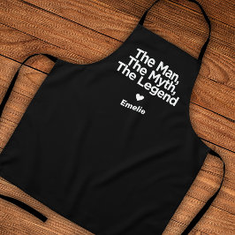 Delantal Regalo personalizado para papá con cita simple y d