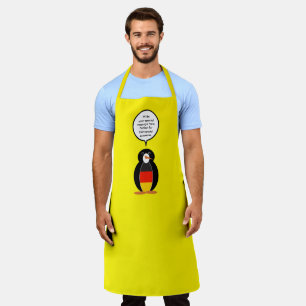 Delantal Regalo Personalizado Pingüino Fauna Bandera Aleman