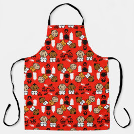 Delantal Regalo único de Recién nacido Naranja