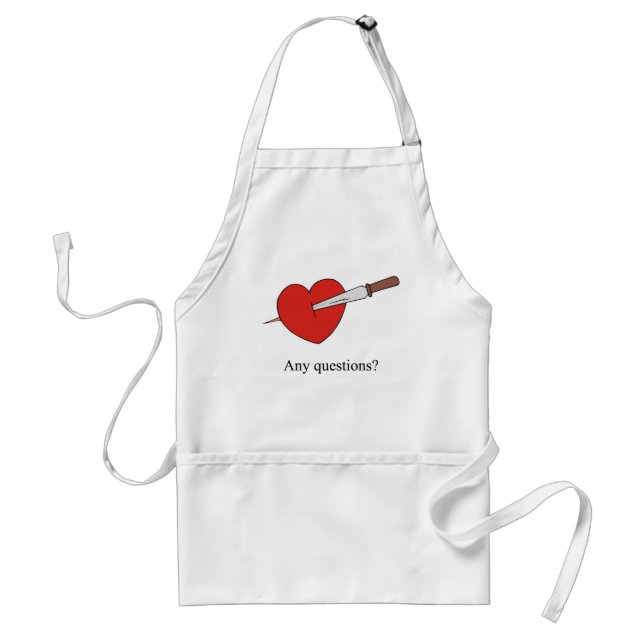 Delantal Regalos contra San Valentín (Frente)