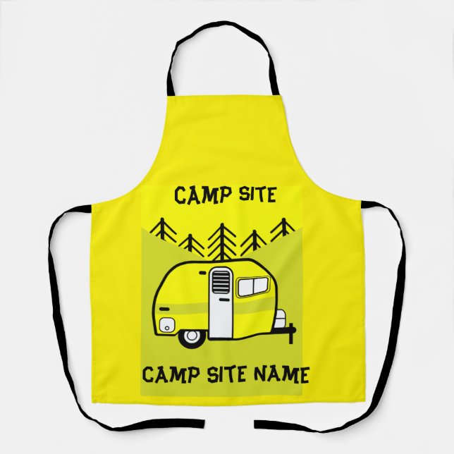 Delantal Regalos de arte de caravanas Amar mi caravana (Anverso)