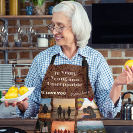 Delantal Regalos de Collage de fotos personalizado para una