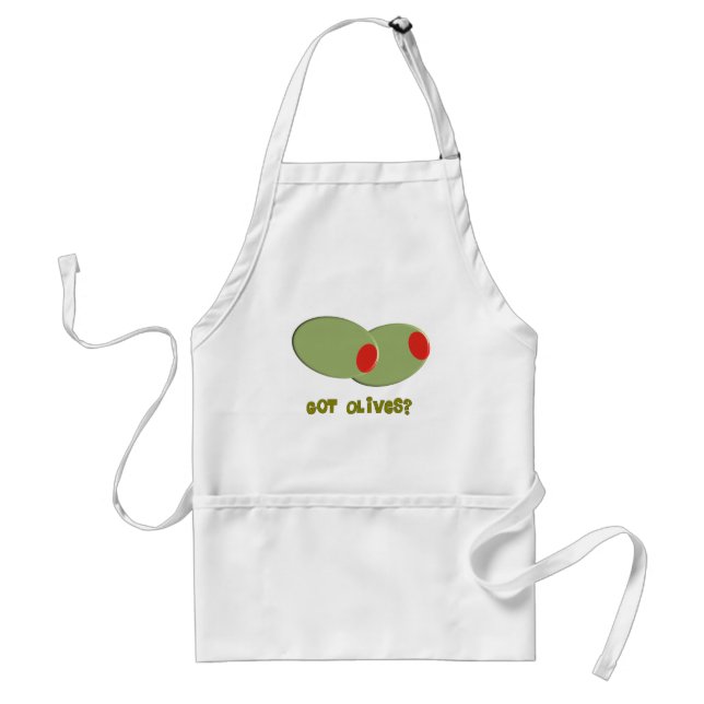 Delantal Regalos de diseño de aceitunas "¿Tienes aceitunas? (Frente)