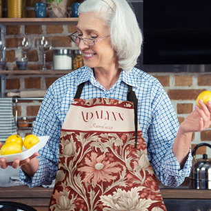 Delantal Regalos de jubilación botánica de época para la ma