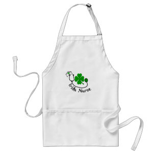 Delantal Regalos de la enfermera del irlandés, diseño ver