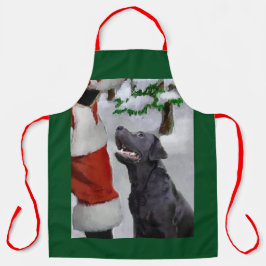 Delantal Regalos de Labrador Recuperador de Navidades