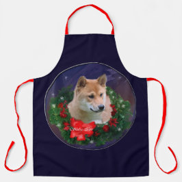 Delantal Regalos de los Navidades Inu de Shiba