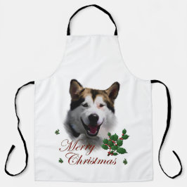 Delantal Regalos de Navidad para Alaskan Malamute