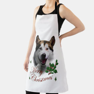 Delantal Regalos de Navidad para Alaskan Malamute