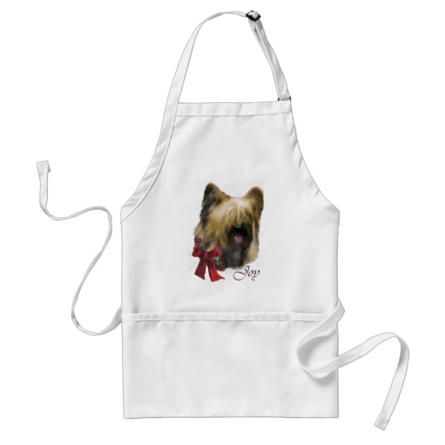 Delantal Regalos de Navidad para Briard (Frente)