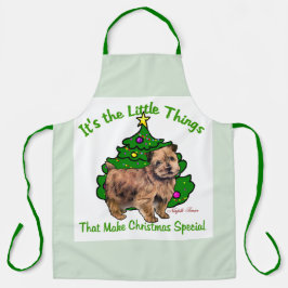 Delantal Regalos de Navidades de Norfolk Terrier