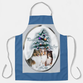 Delantal Regalos de Navidades de Sheepdog de Shetland