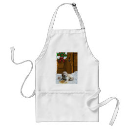 Delantal Regalos de Navidades Goldendoodle