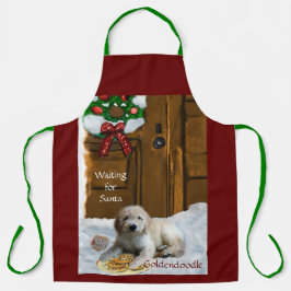 Delantal Regalos de Navidades Goldendoodle