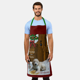 Delantal Regalos de Navidades Goldendoodle