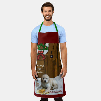 Delantal Regalos de Navidades Goldendoodle