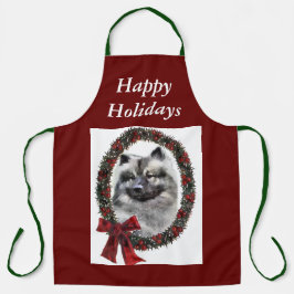 Delantal Regalos de Navidades Keeshond