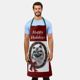 Delantal Regalos de Navidades Keeshond