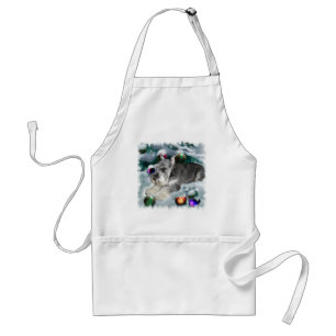Delantal Regalos de Navidades Schnauzer en miniatura