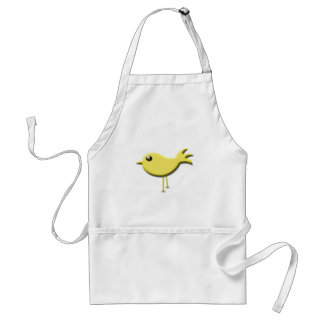 Delantal Regalos de pájaro amarillo