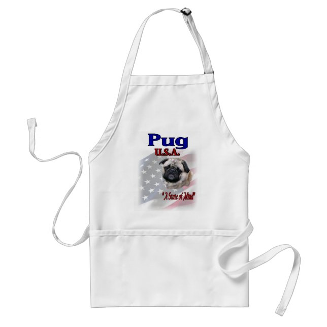 Delantal Regalos de Pug Lovers (Frente)