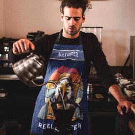 Delantal Regalos de retiro de águila vintage para papá pesc