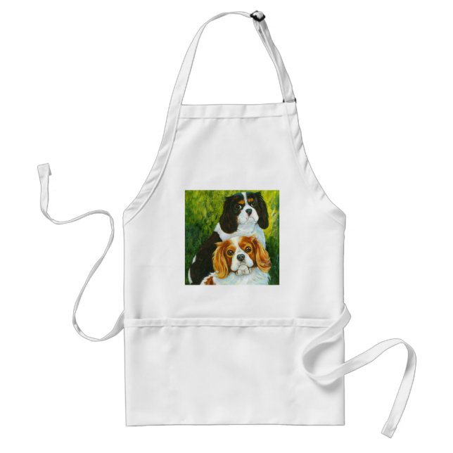 Delantal Regalos de retratos del rey Charles Spaniel (Frente)