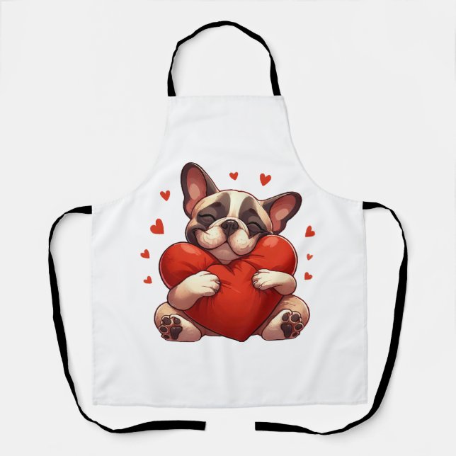 Delantal Regalos del Día de San Valentín para Pitbull (Anverso)