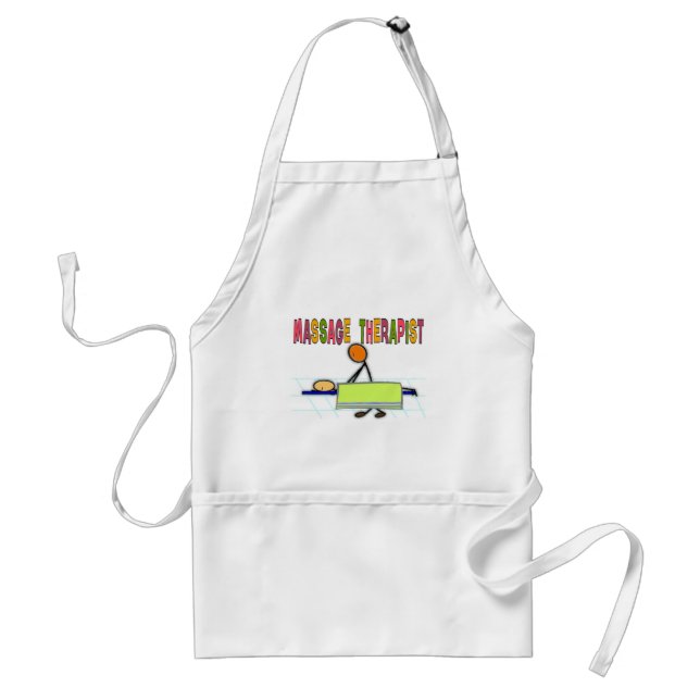 Delantal Regalos del diseño de la gente del palillo del (Frente)