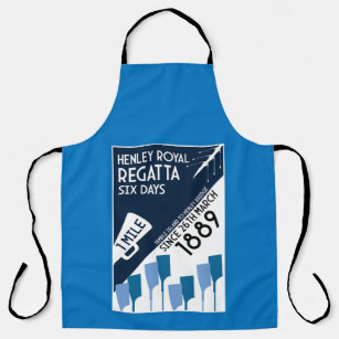 Delantal Regatta del río Támesis - Remo estilo retro vintag