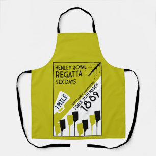 Delantal Regatta del río Támesis - Remo estilo retro vintag