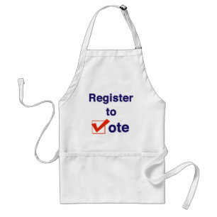 Delantal Regístrate para Votar Elecciones 2026