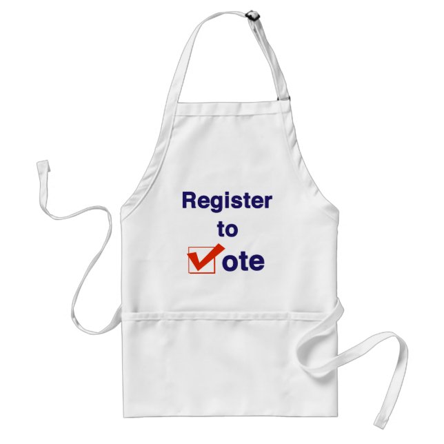 Delantal Regístrate para Votar Elecciones 2026 (Frente)