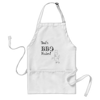 Delantal ¡Reglas del Bbq del papá! 2