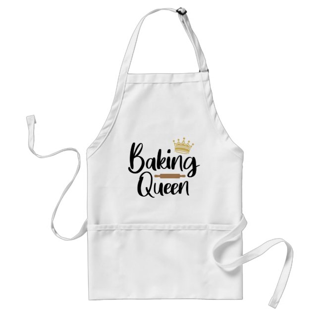 Delantal Reina de Baking // Cita de Baking Divertido (Frente)