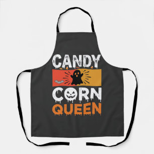Delantal Reina de Caramelo de Calabaza Diseño SVG de Hallow