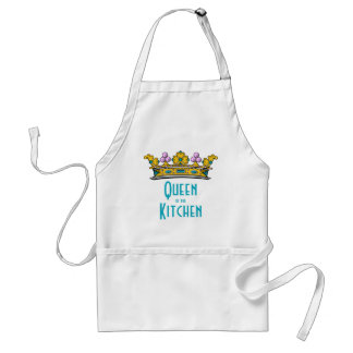 Delantal Reina de la cocina con la corona