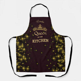 Delantal Reina de la Cocina con una Diadema y Estrellas