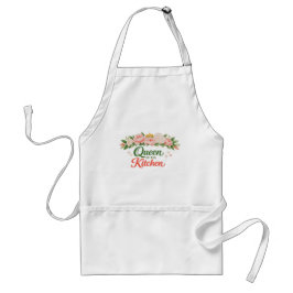 Delantal Reina de la Cocina – Corona Floral Día de la Madre