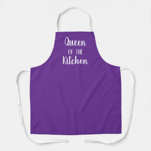 Delantal Reina de la cocina morada Apron