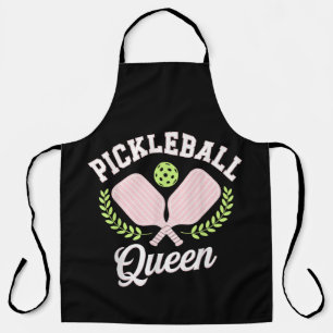 Delantal Reina de Pickleball Divertida Jugadora de Pickleba