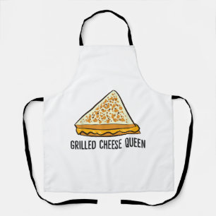 Delantal Reina de Queso a la Parrilla Divertido Queso a la